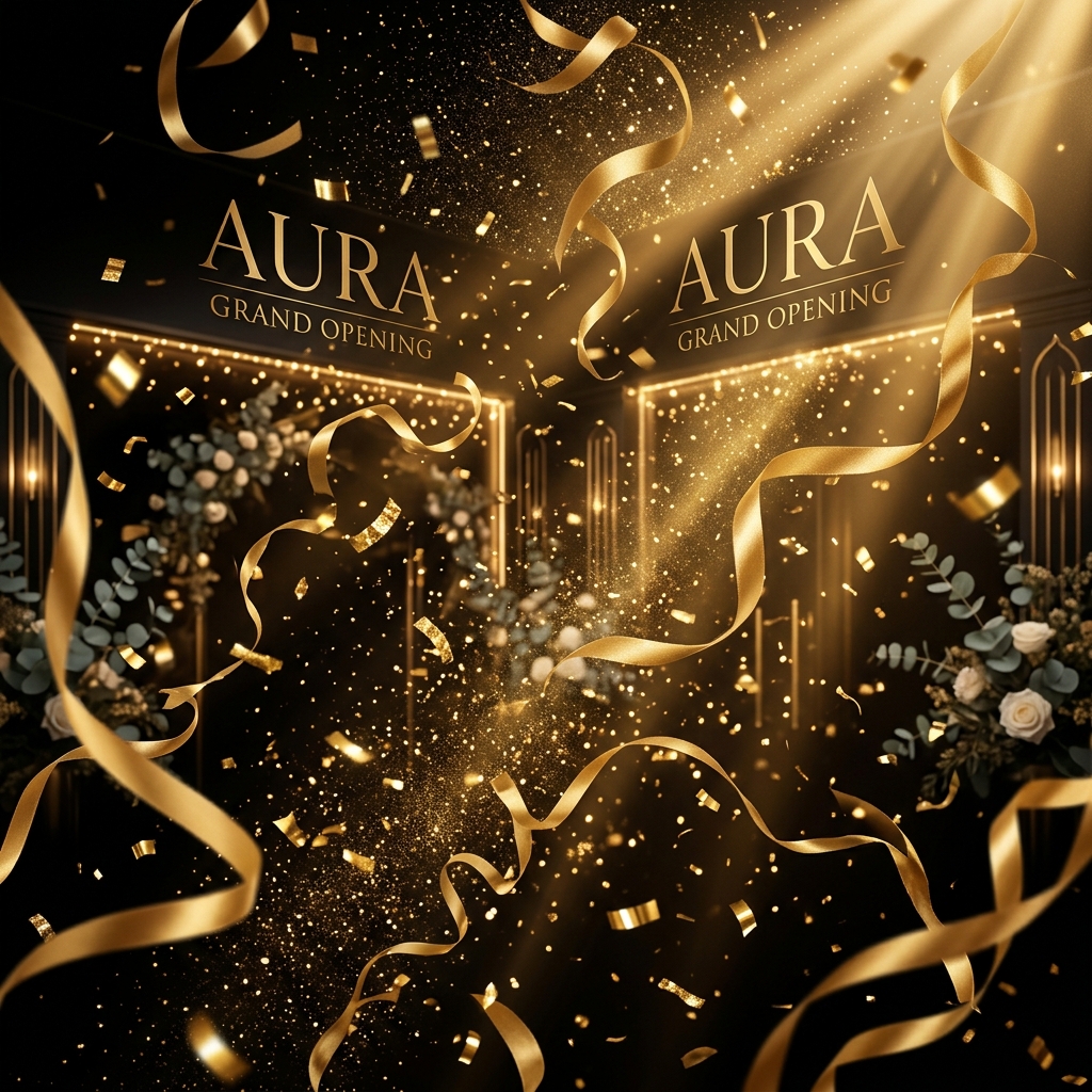 Grand Opening Festive Background